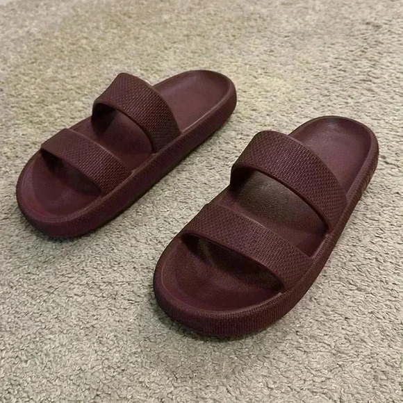 Victoria’s Secret! New! LRG 9/10 PINK Double Strap Purple Pillow Slides 26881454 - Picture 4 of 12